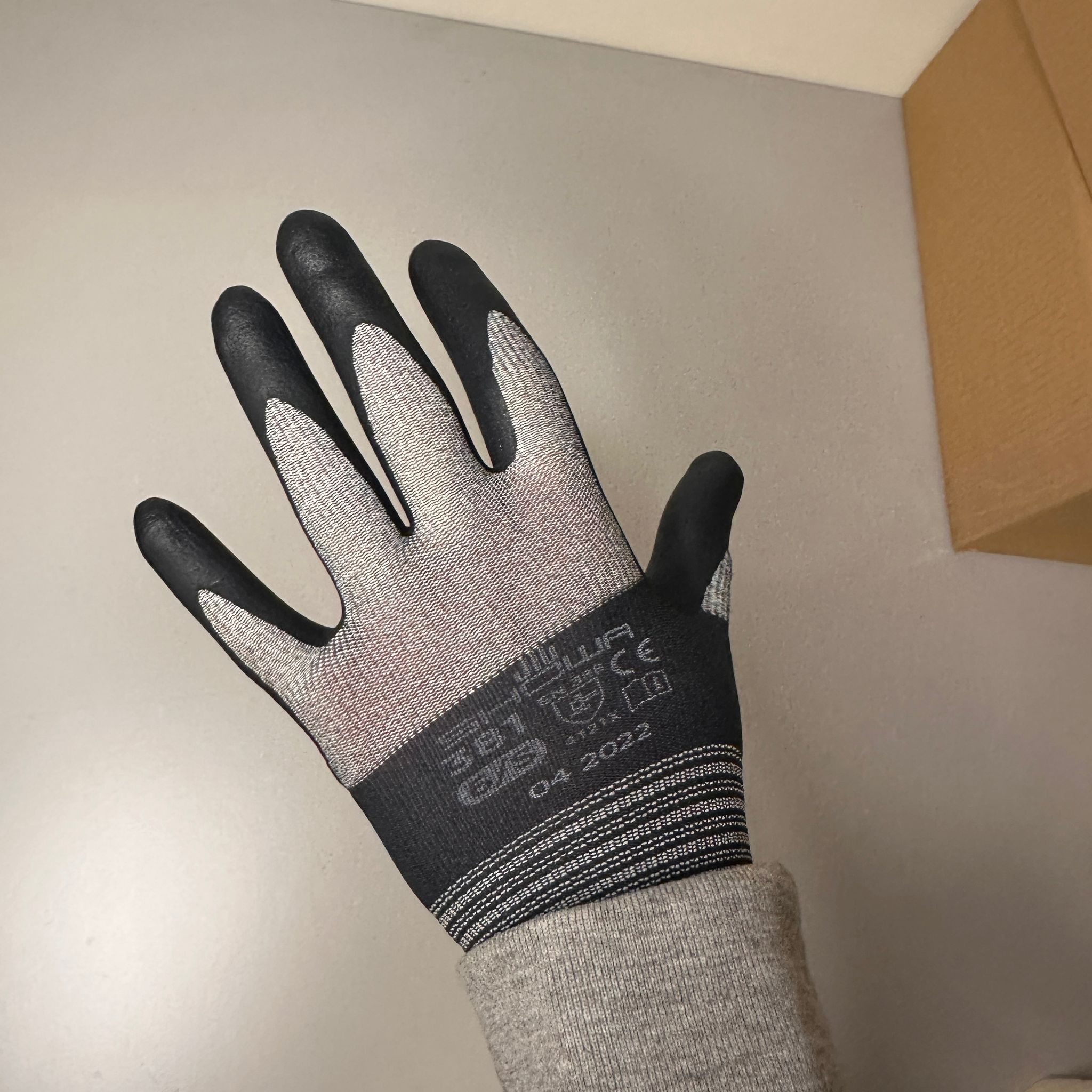 Handschoen Showa 381 Mircovezel schuimnitril - Wiltec - Maat S - Afbeelding 3