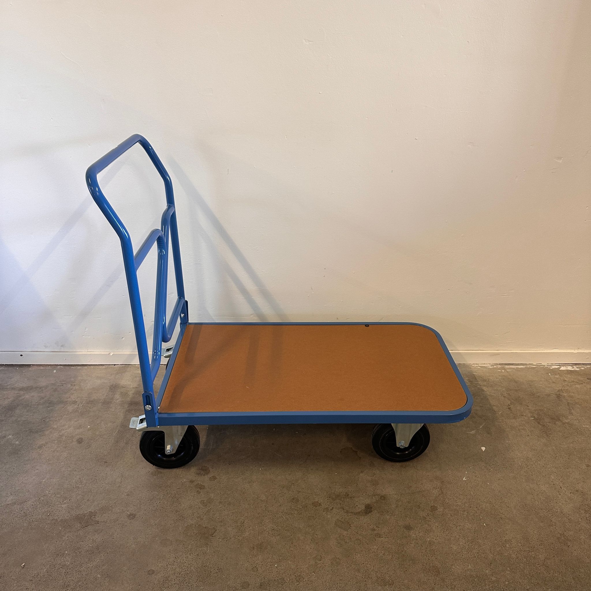 Ergonomische plateauwagen met vaste duwbeugel - Laadvermogen 250 kg - Afbeelding 2