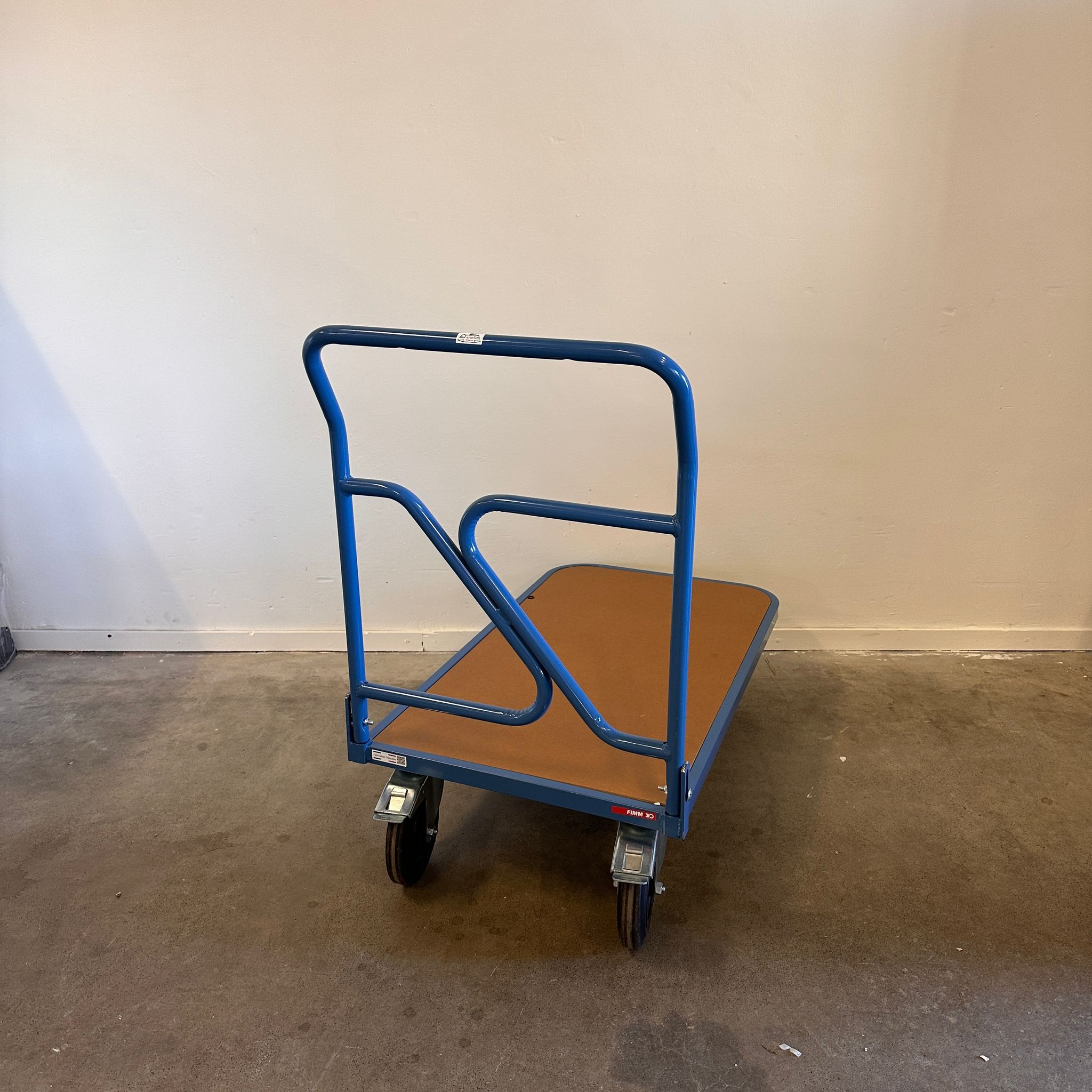 Ergonomische plateauwagen met vaste duwbeugel - Laadvermogen 250 kg - Afbeelding 3