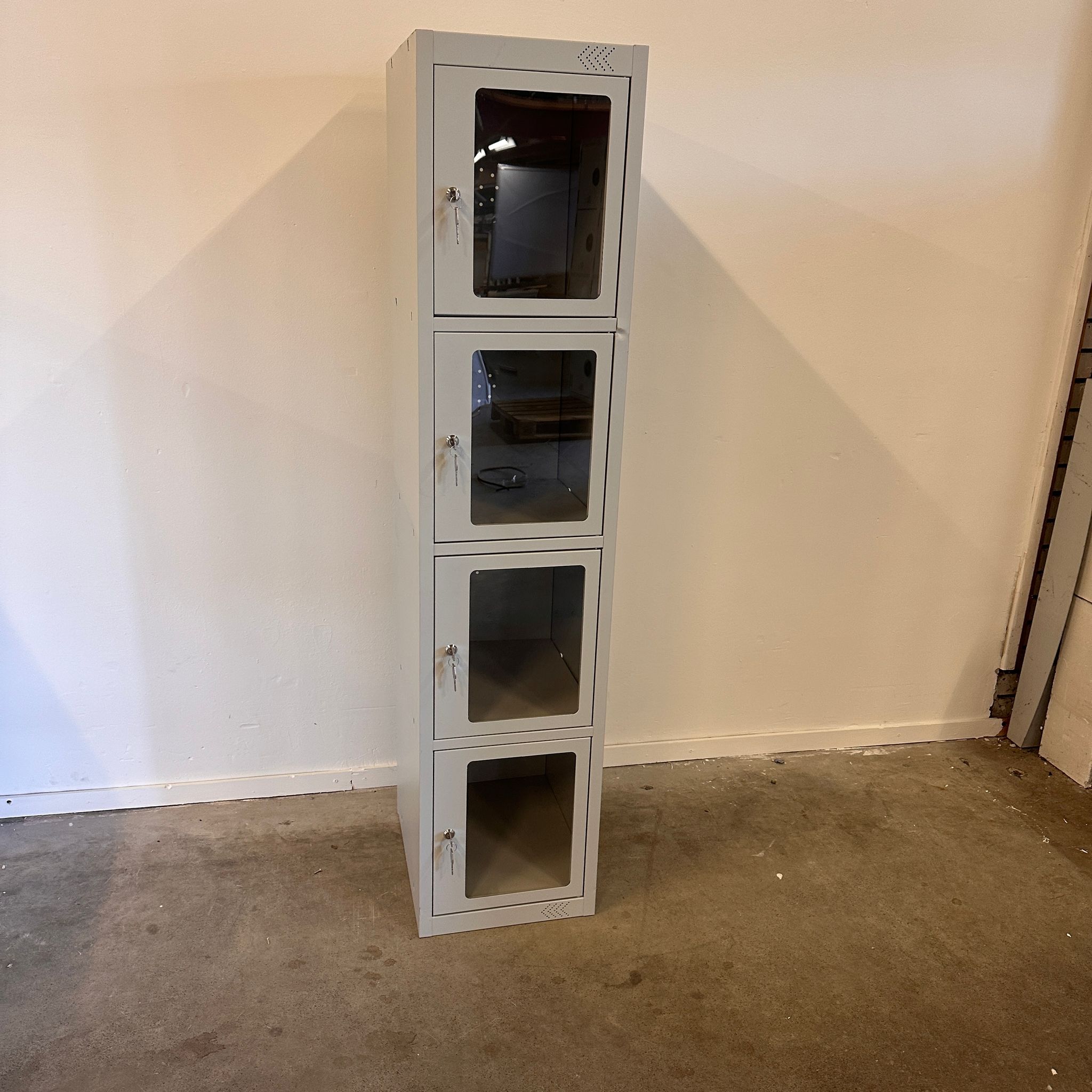 Garderobekast met transparante deur 4 vakken - Afbeelding 2