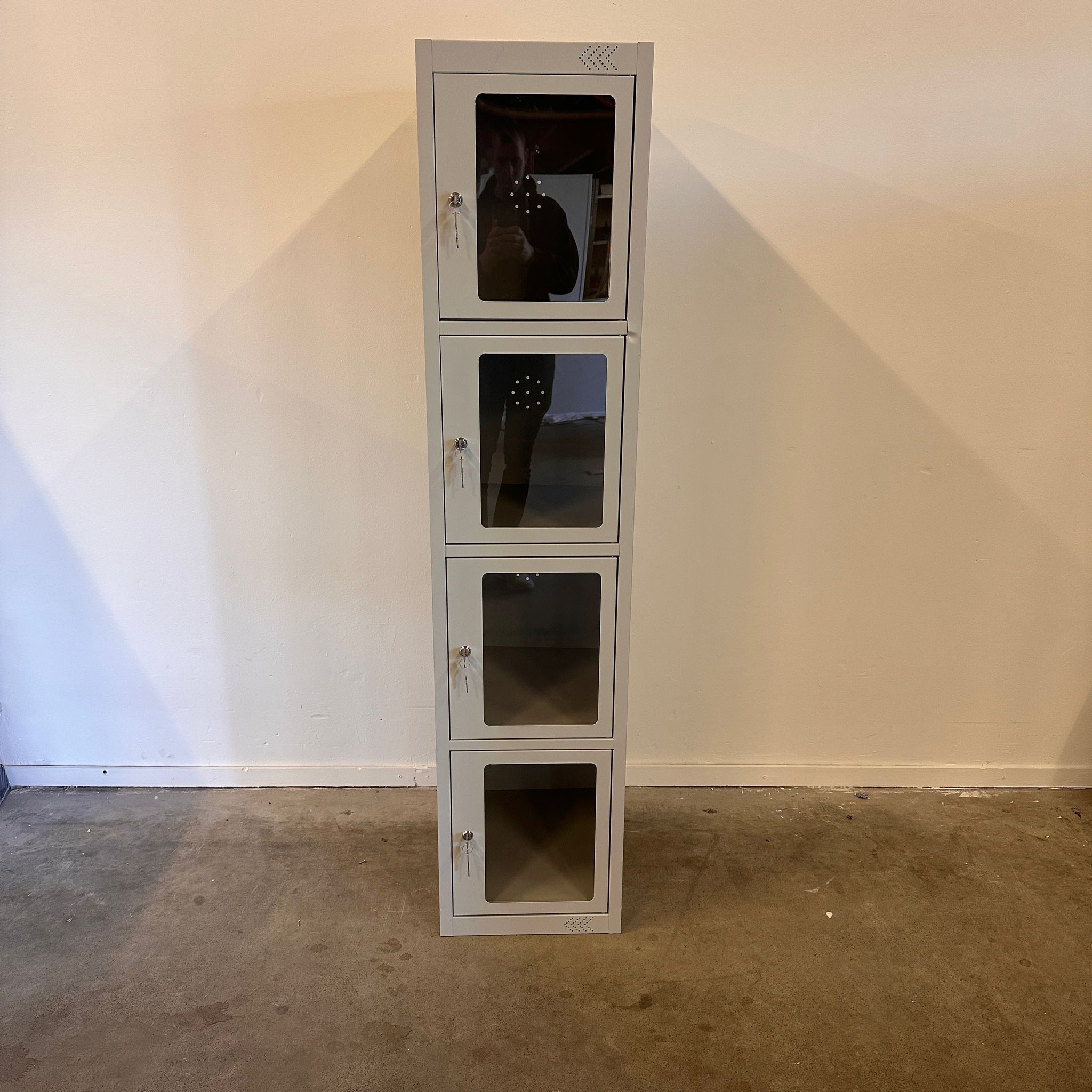 Garderobekast met transparante deur 4 vakken - Afbeelding 3