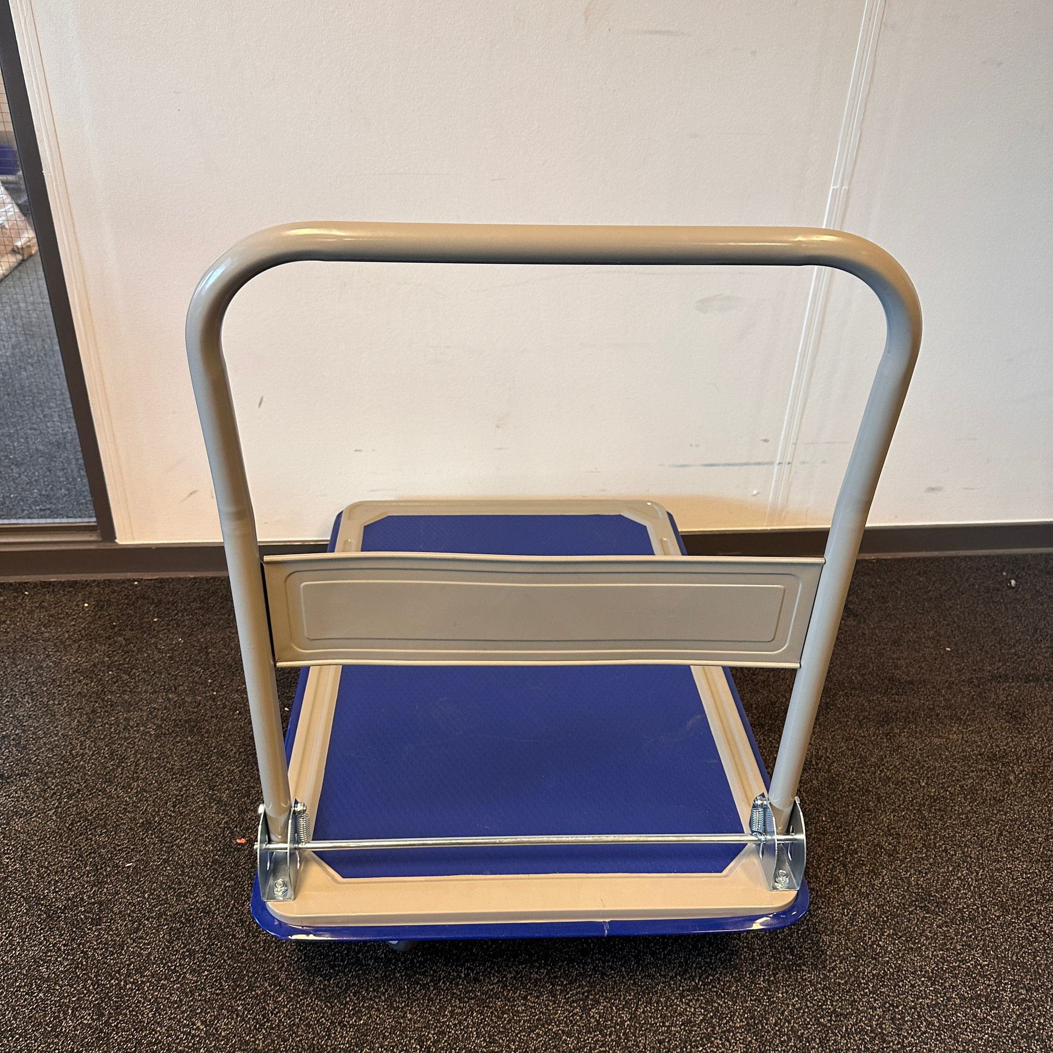 Wagen met inklapbare duwbeugel - draagvermogen 300 kg - Manutan Expert - Afbeelding 4