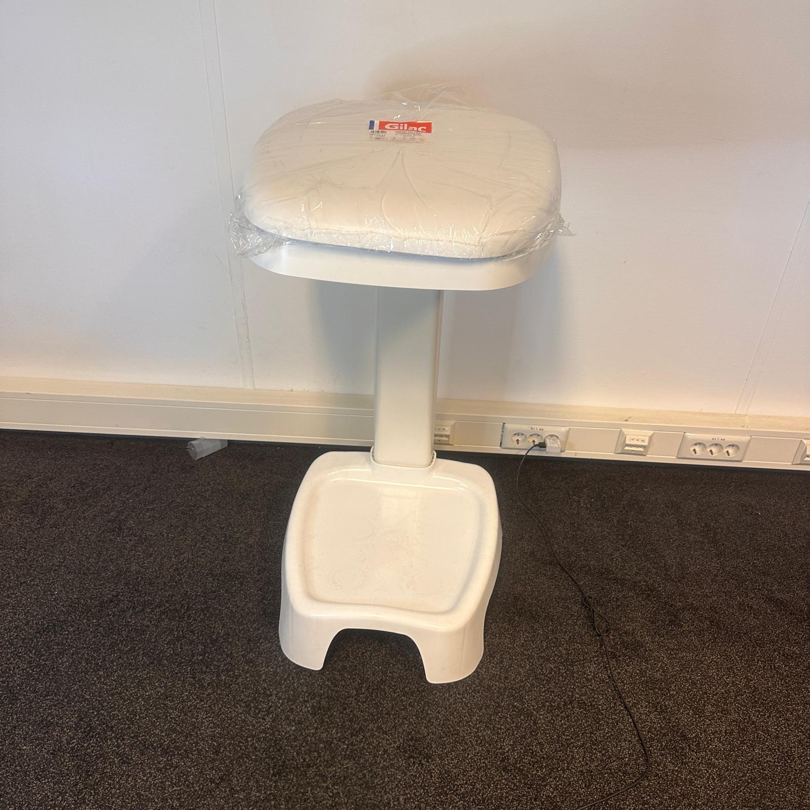 Afvalzakhouder wit met pedaal - 120 l - Gilac - Afbeelding 2