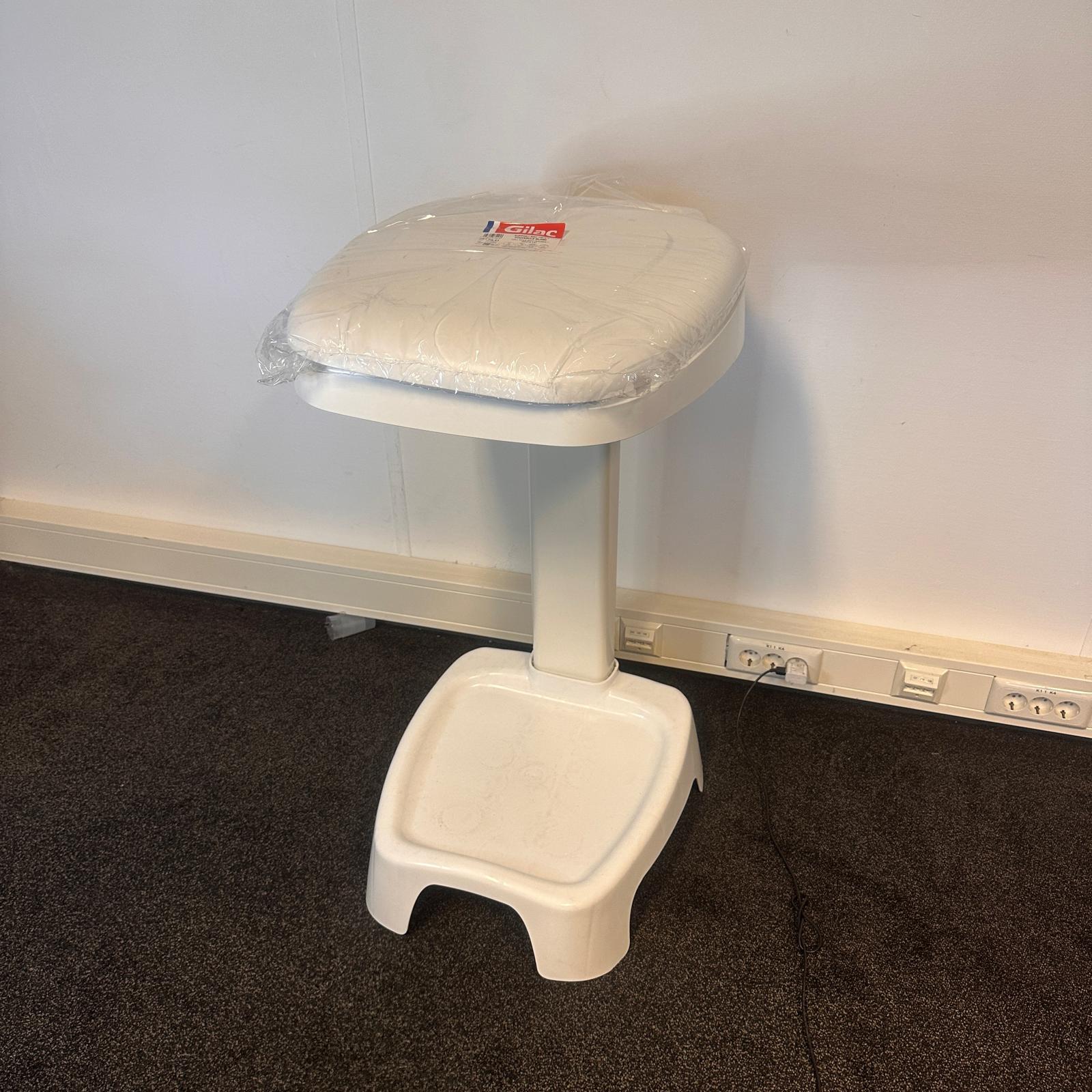 Afvalzakhouder wit met pedaal - 120 l - Gilac - Afbeelding 3