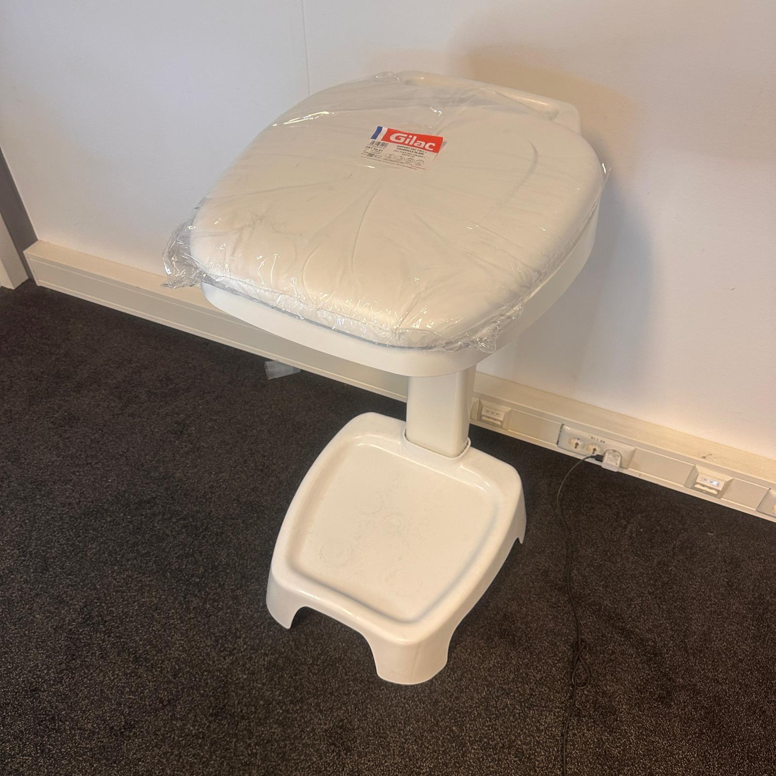 Afvalzakhouder wit met pedaal - 120 l - Gilac - Afbeelding 4