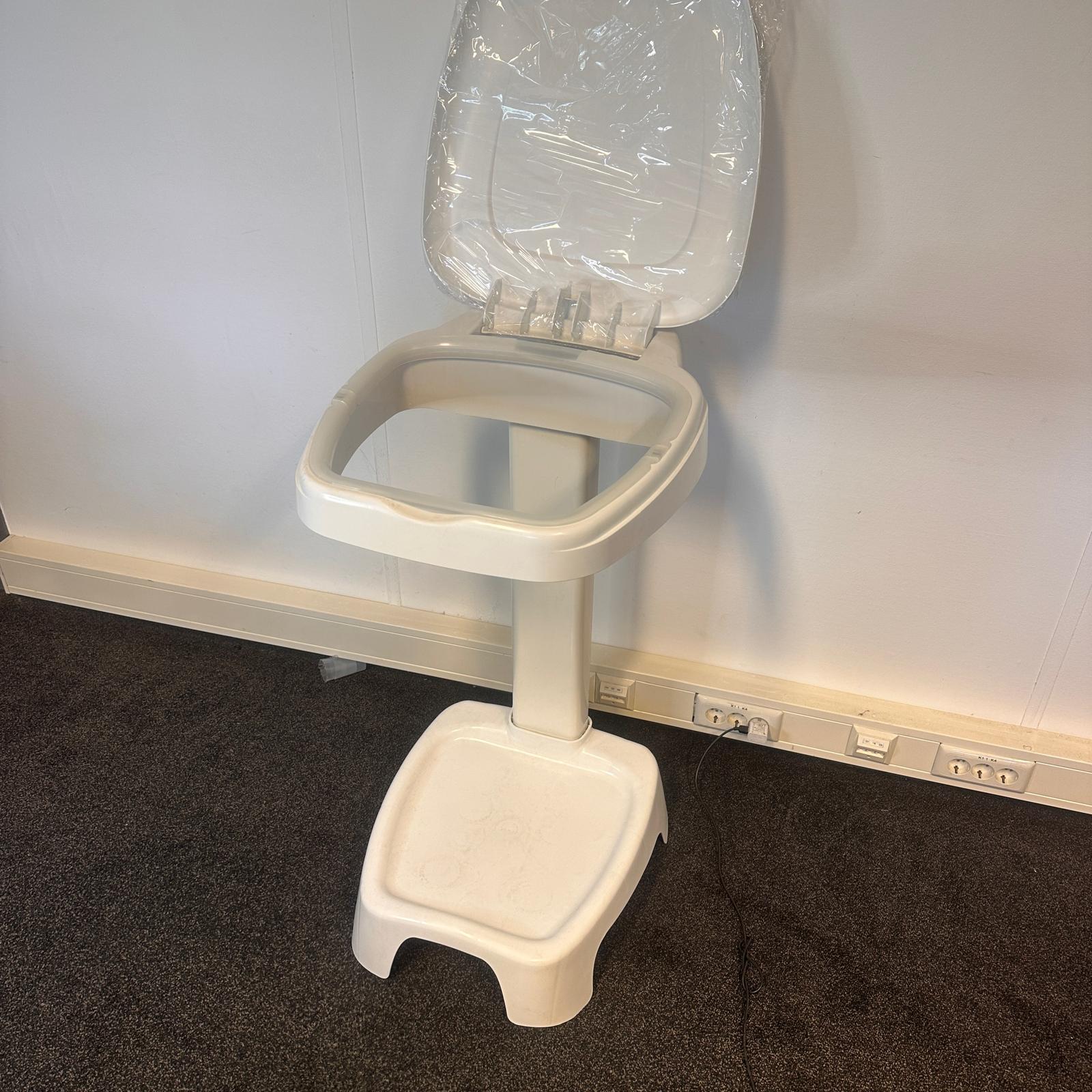 Afvalzakhouder wit met pedaal - 120 l - Gilac - Afbeelding 5