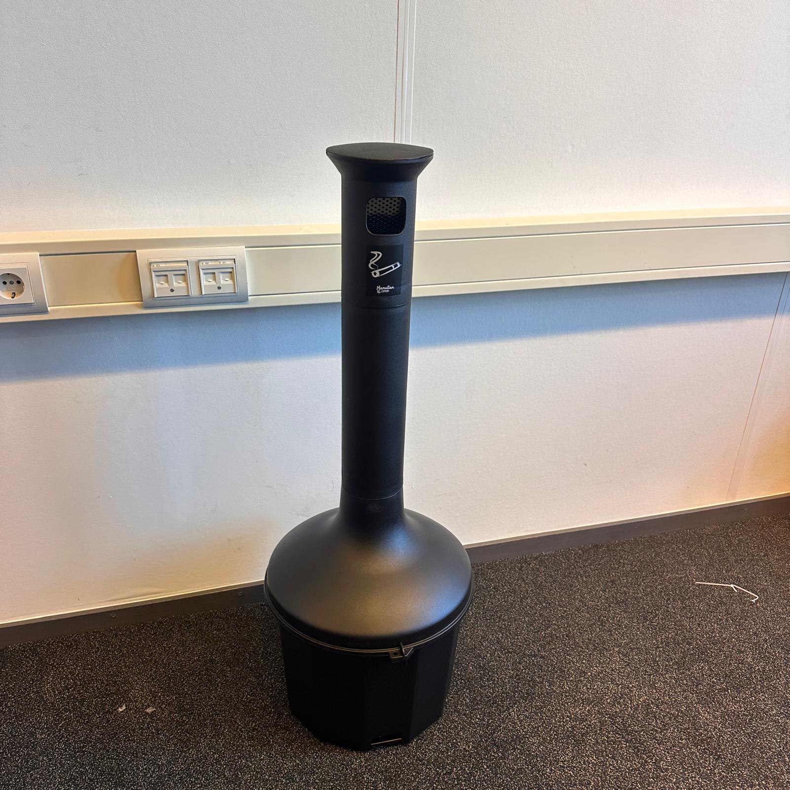 Brandwerende asbak van kunststof - Antracietgrijs - 10 l - Afbeelding 2