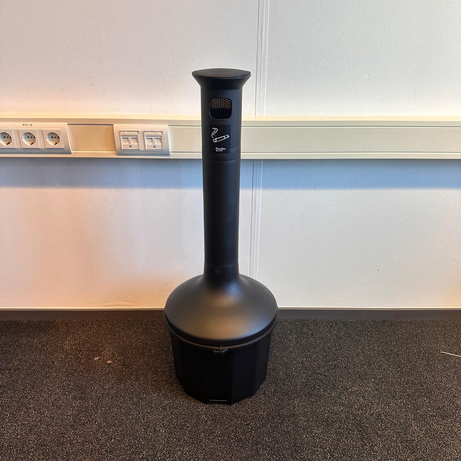 Brandwerende asbak van kunststof - Antracietgrijs - 10 l - Afbeelding 4